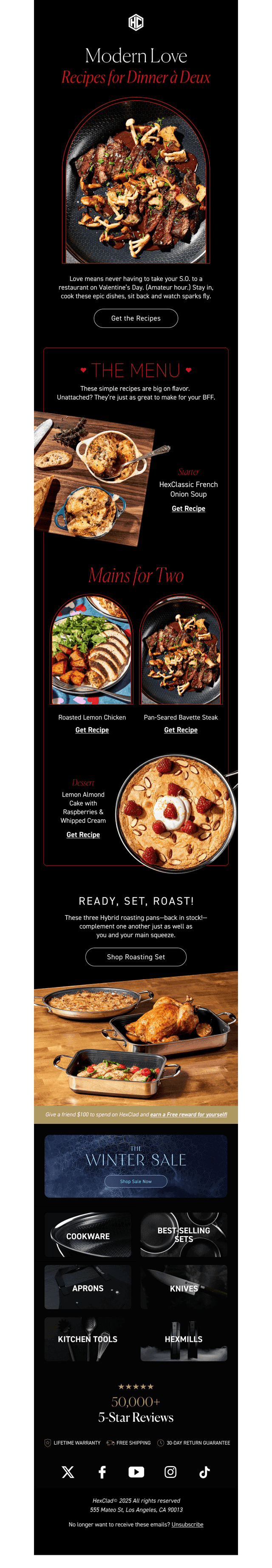 HexClad Cookware email from Wed, Feb 11, 2026