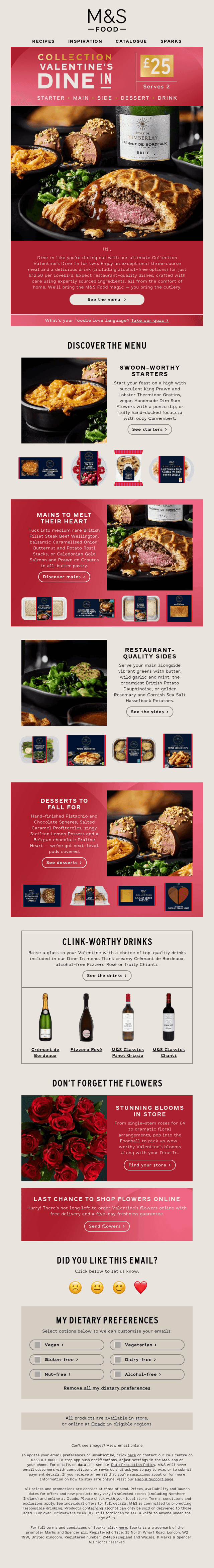 Marks & Spencer email from Wed, Feb 11, 2026