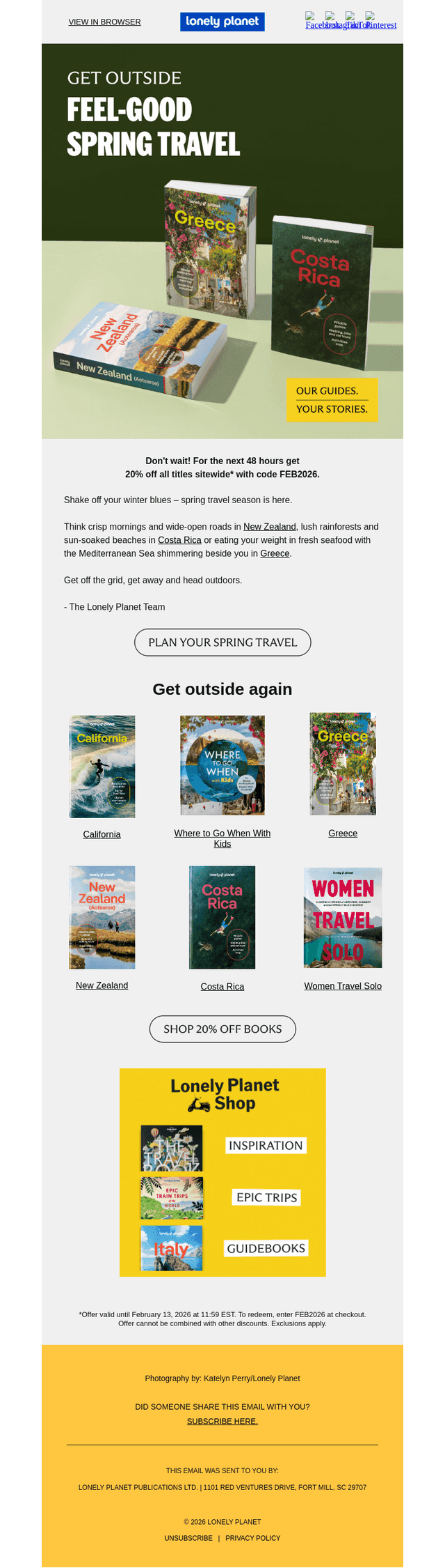 Feel-good spring trips are waiting