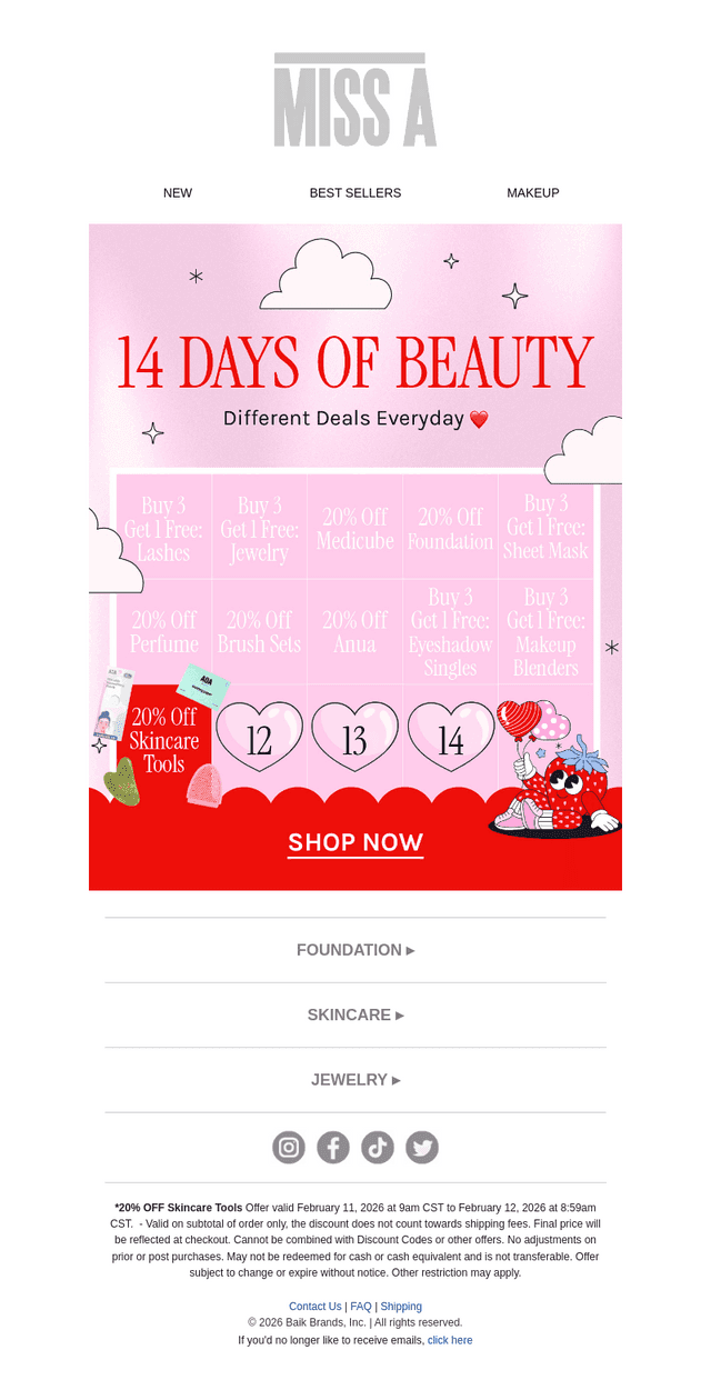 20% off SKINCARE TOOLS 🛍️