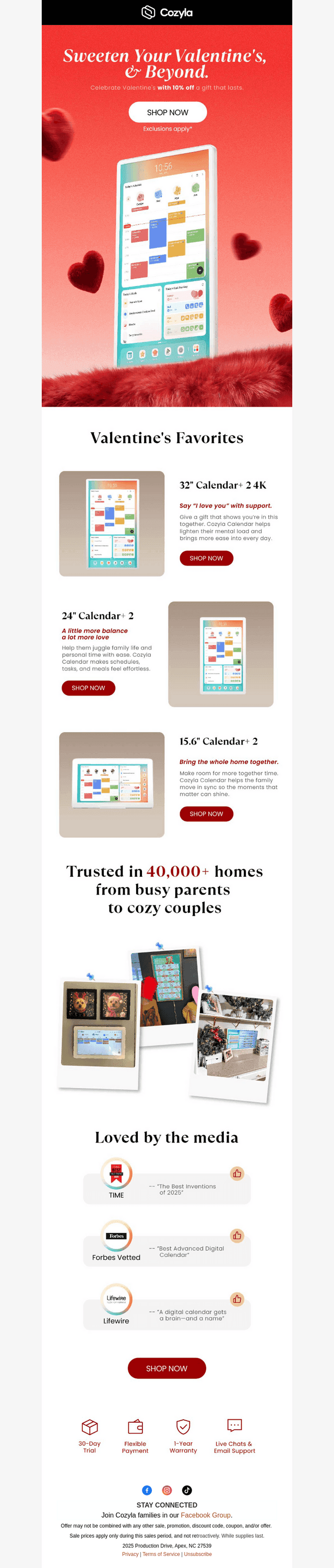 Cozyla email from Wed, Feb 11, 2026
