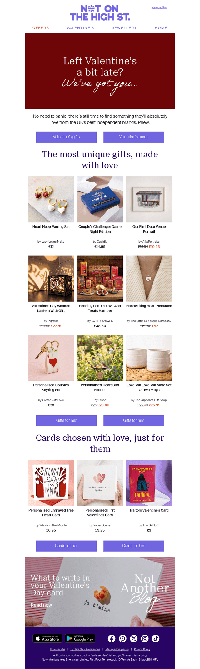 notonthehighstreet email from Wed, Feb 11, 2026