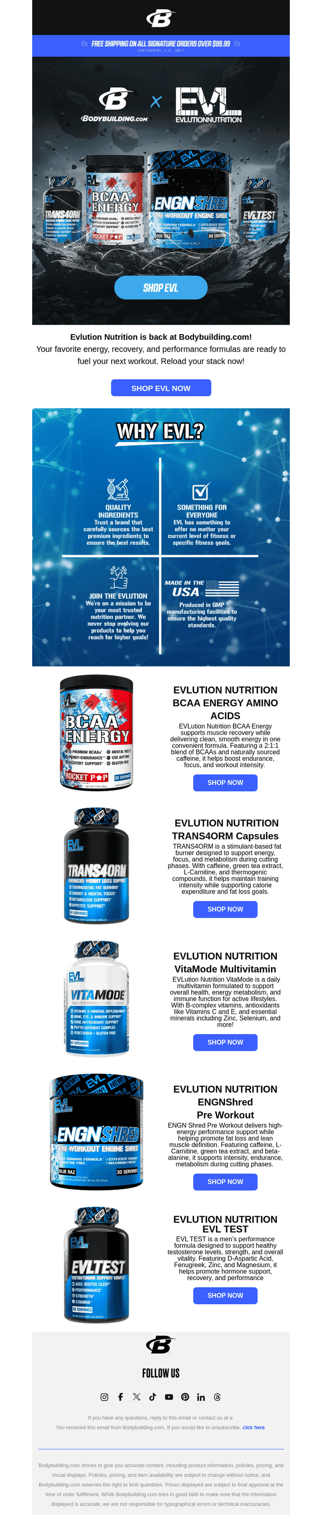 EVL Is Back at Bodybuilding.com 💥
