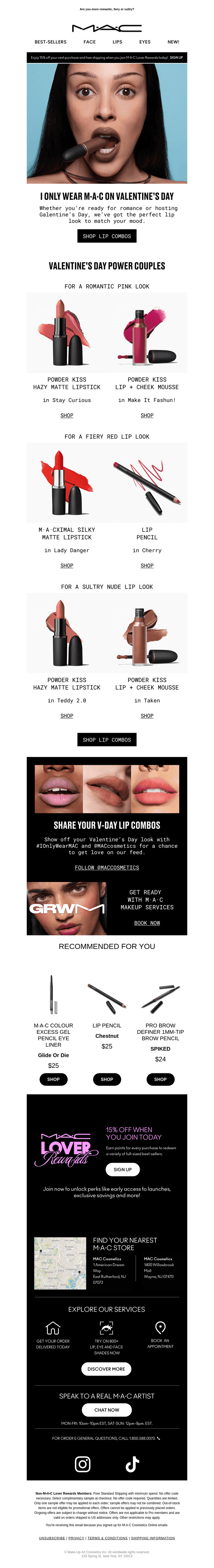 MAC Cosmetics email from Wed, Feb 11, 2026