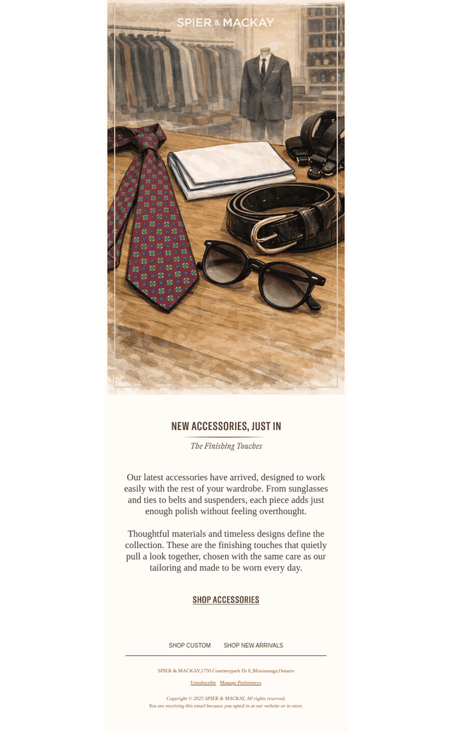 New Accessories, Just In