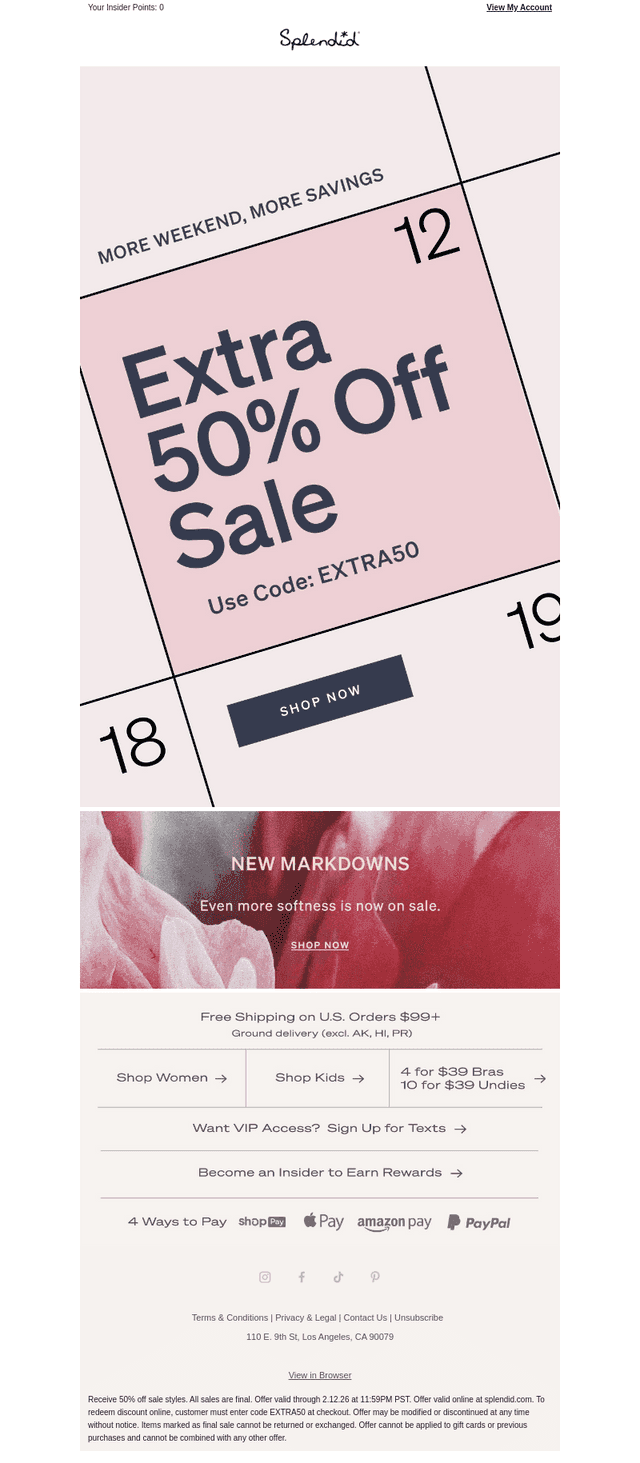 TODAY ONLY: Extra 50% Off Sale