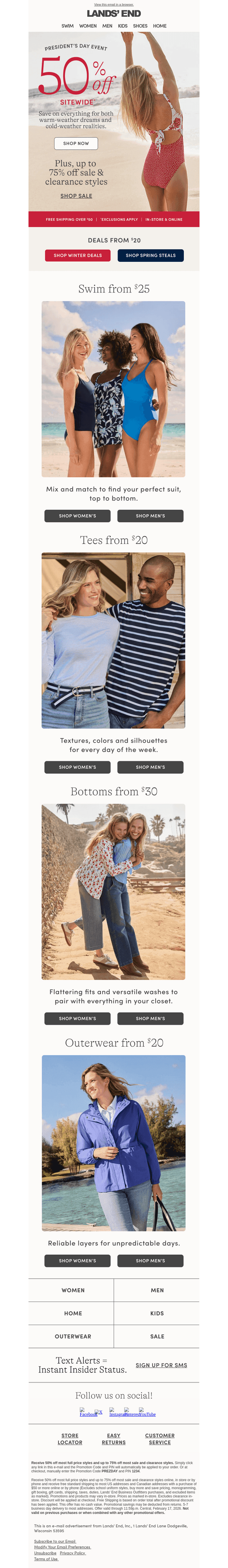 Starts today! 50% off sitewide