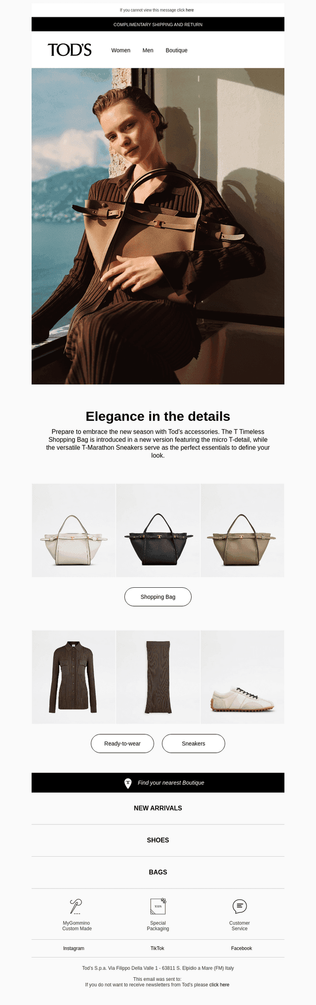 Define your style with Tod’s accessories