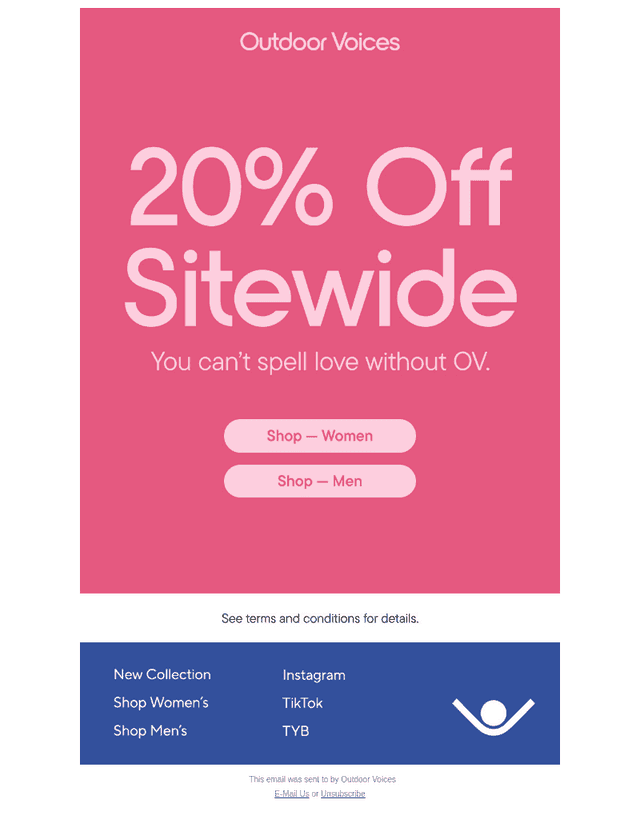 20% OFF SITEWIDE