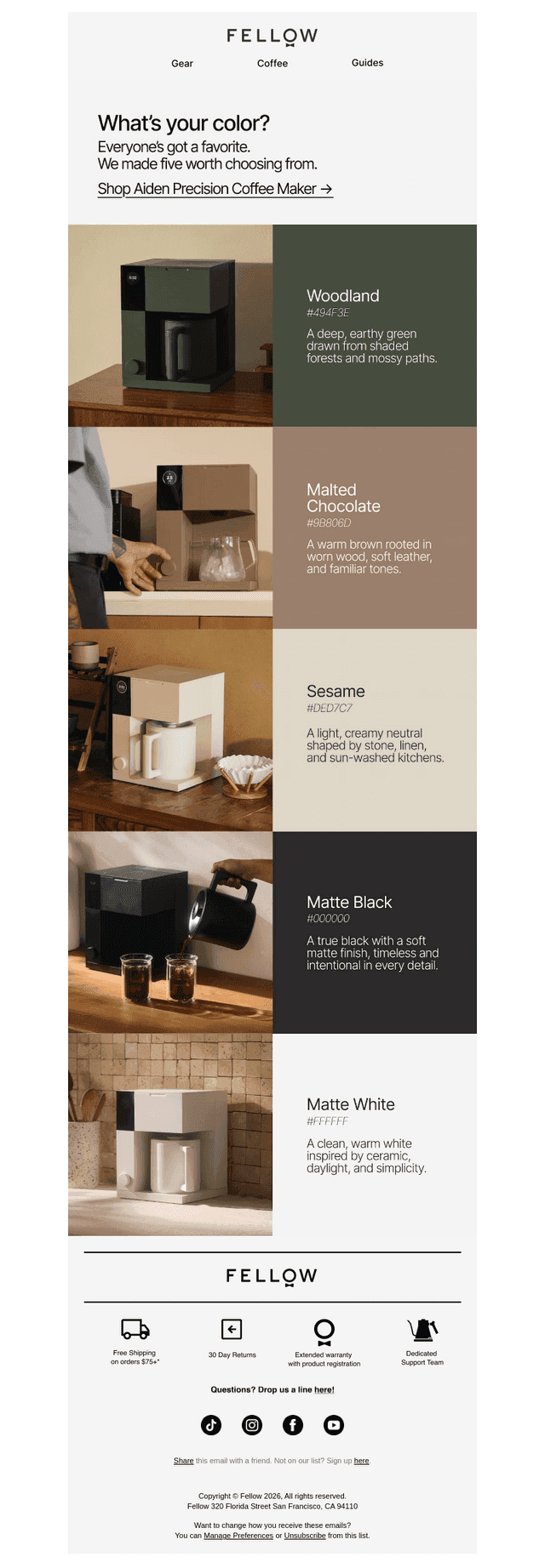 Coffee makers can have taste too