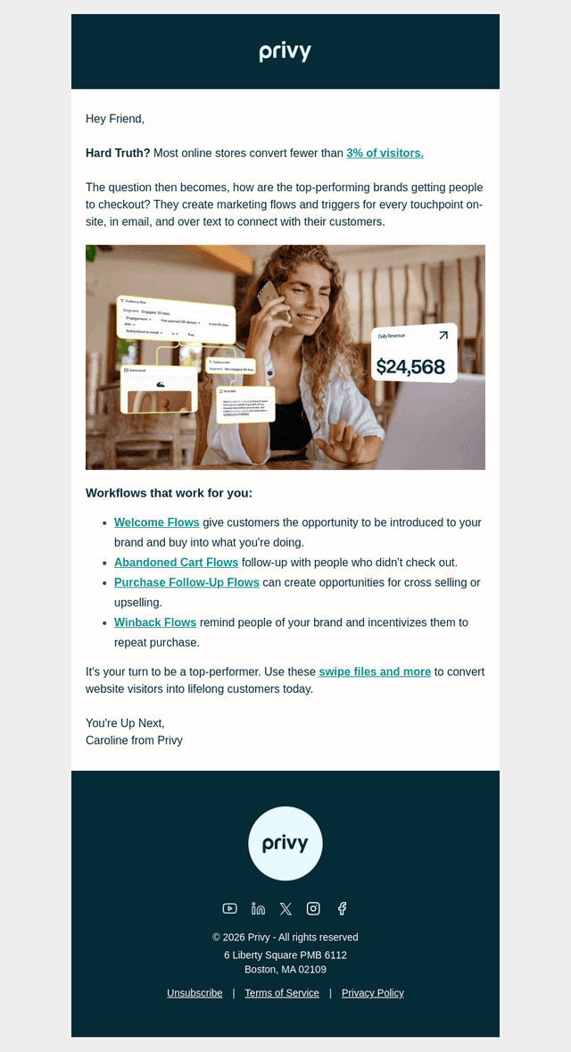 Privy email from Thu, Feb 12, 2026