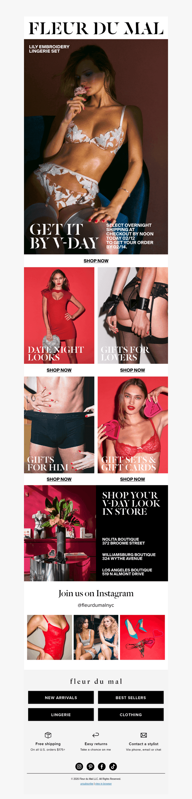 Fleur du Mal email from Thu, Feb 12, 2026