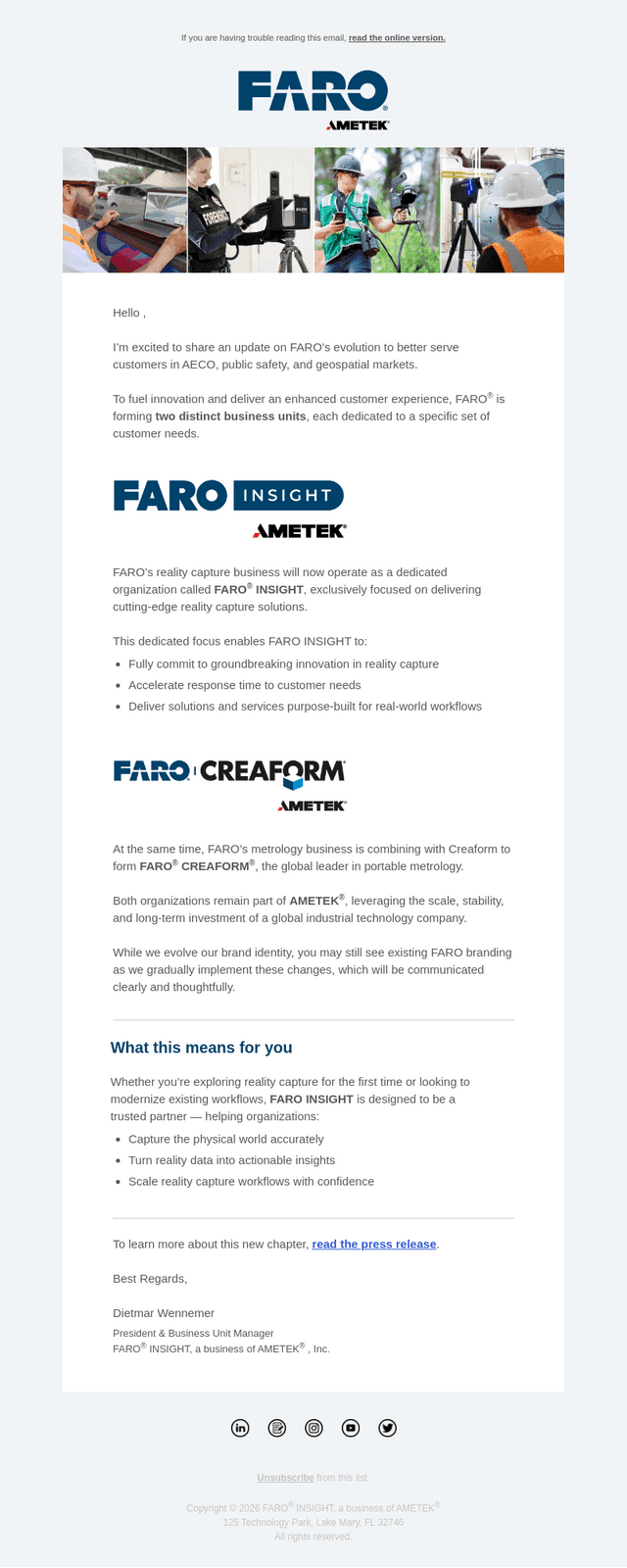 FARO is sharpening its focus on Reality Capture