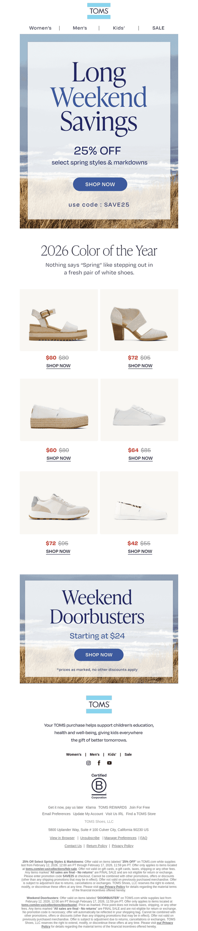 Save 25% on Naturally Neutral Styles