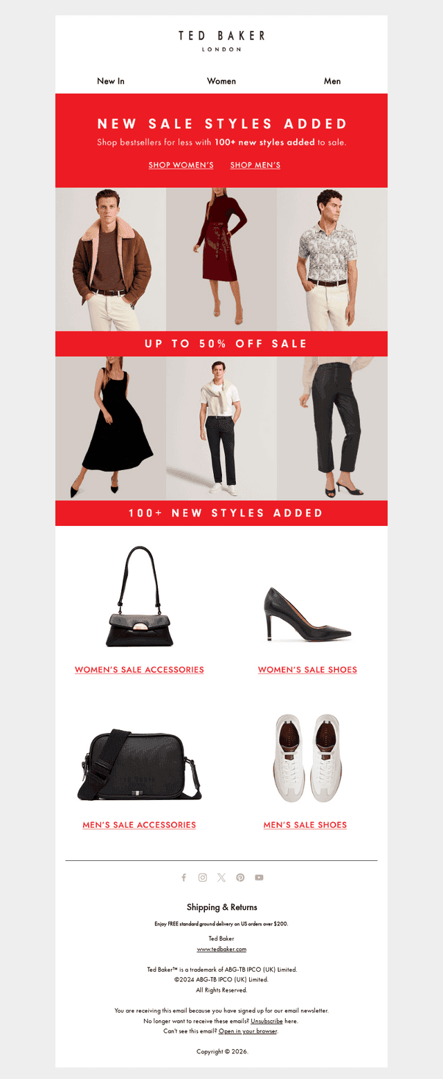 SALE: 100+ New Styles Added