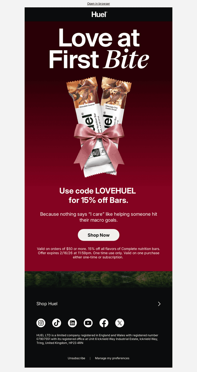 Your Valentine’s Gift: 20% Off
