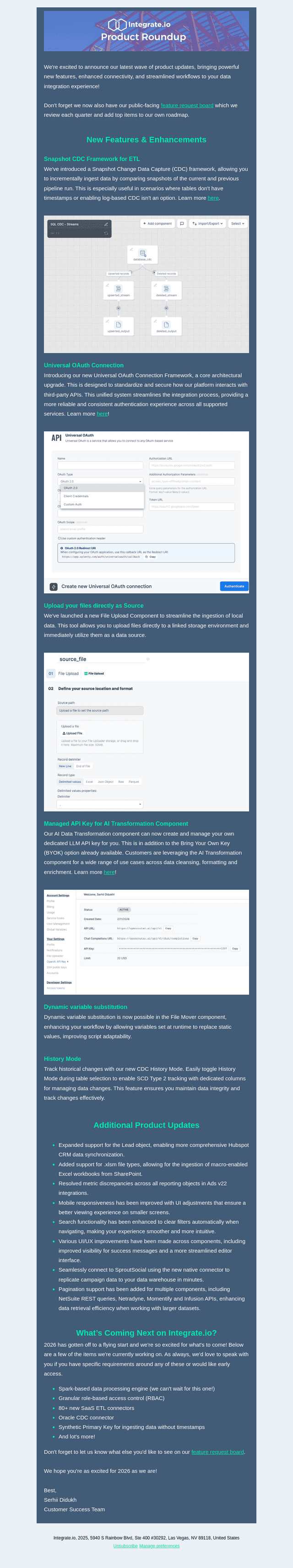 Integrate.io updates: Universal OAuth Connection is live & more!