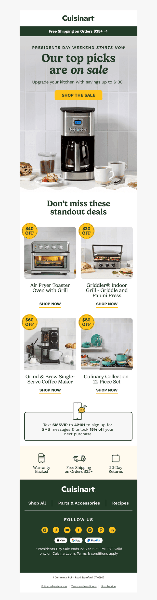 Start your long weekend with savings