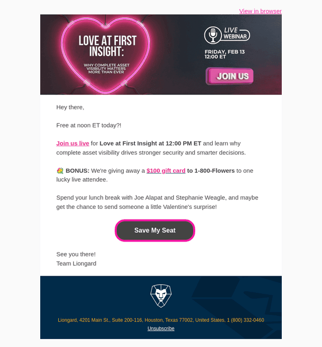 Liongard email from Fri, Feb 13, 2026
