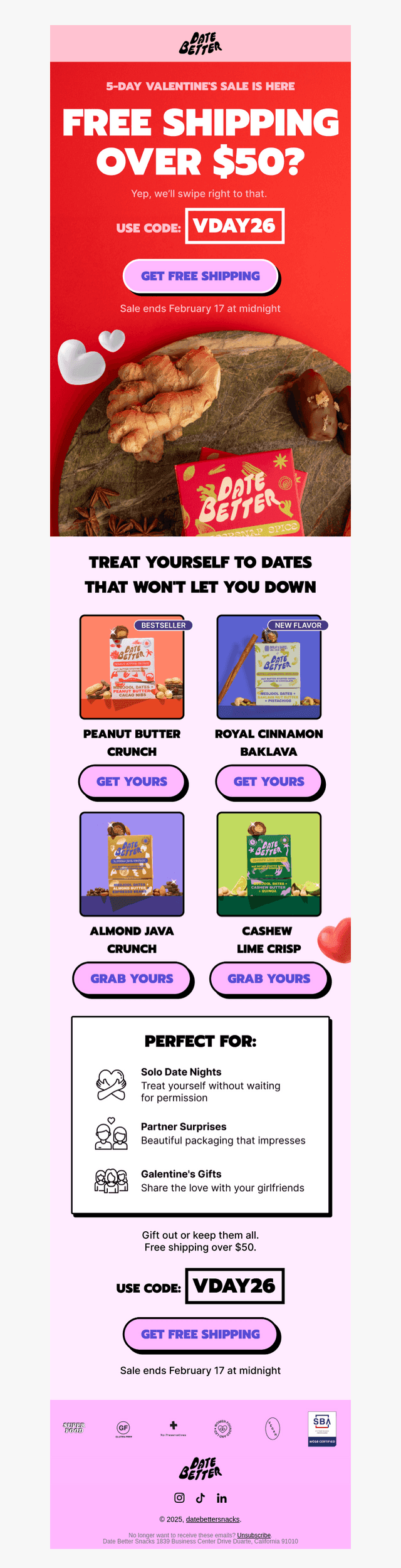 Swipe right on these dates 💘