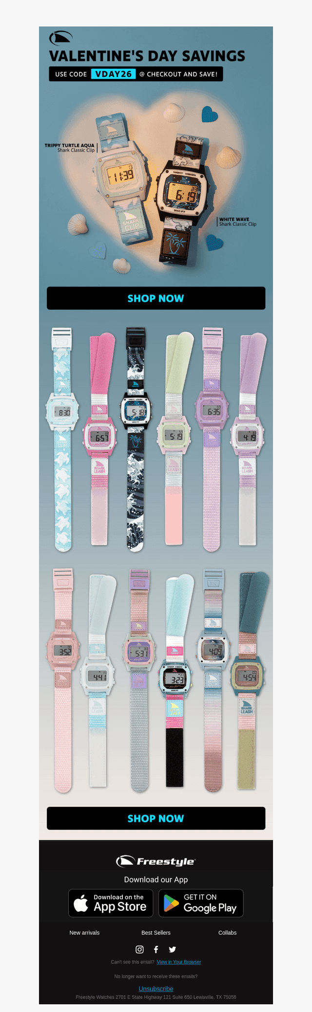 Freestyle Watches email from Fri, Feb 13, 2026