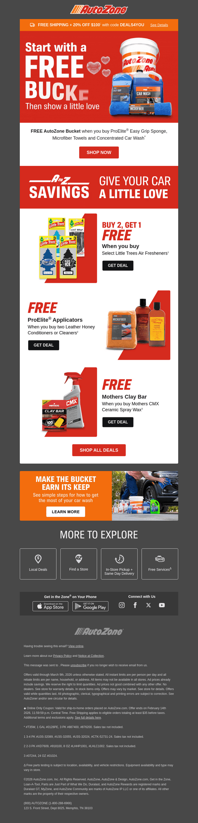 AutoZone email from Fri, Feb 13, 2026