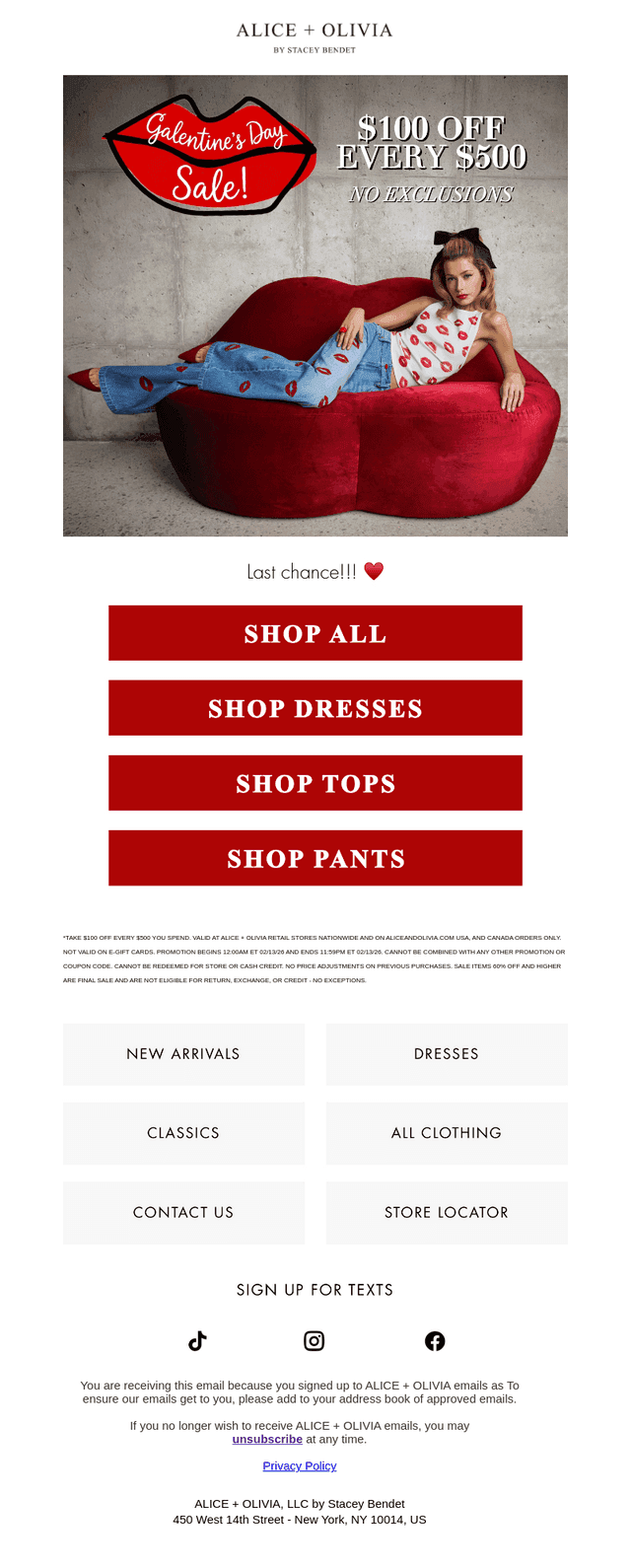 LAST CALL: $100 Off Every $500