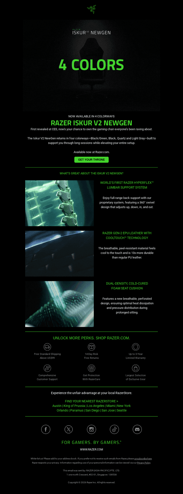 Razer email from Fri, Feb 13, 2026