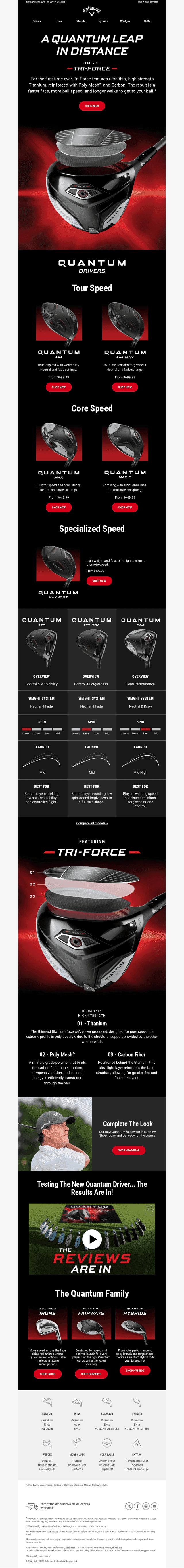 Callaway Golf email from Fri, Feb 13, 2026