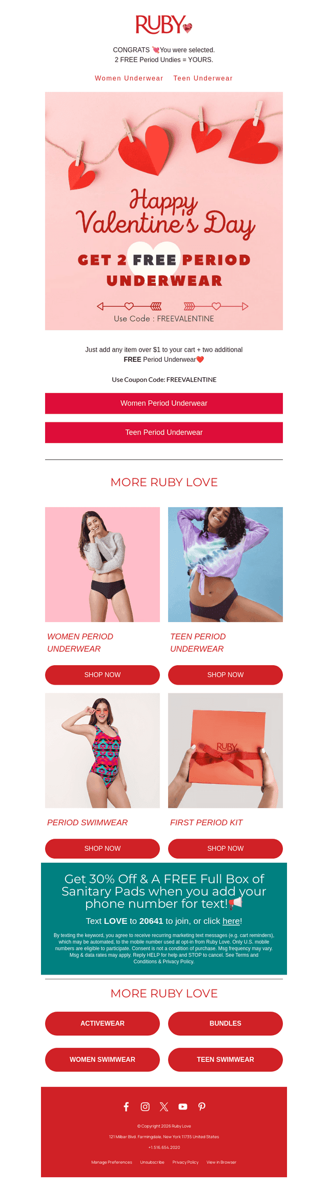 Ruby Love email from Sat, Feb 14, 2026