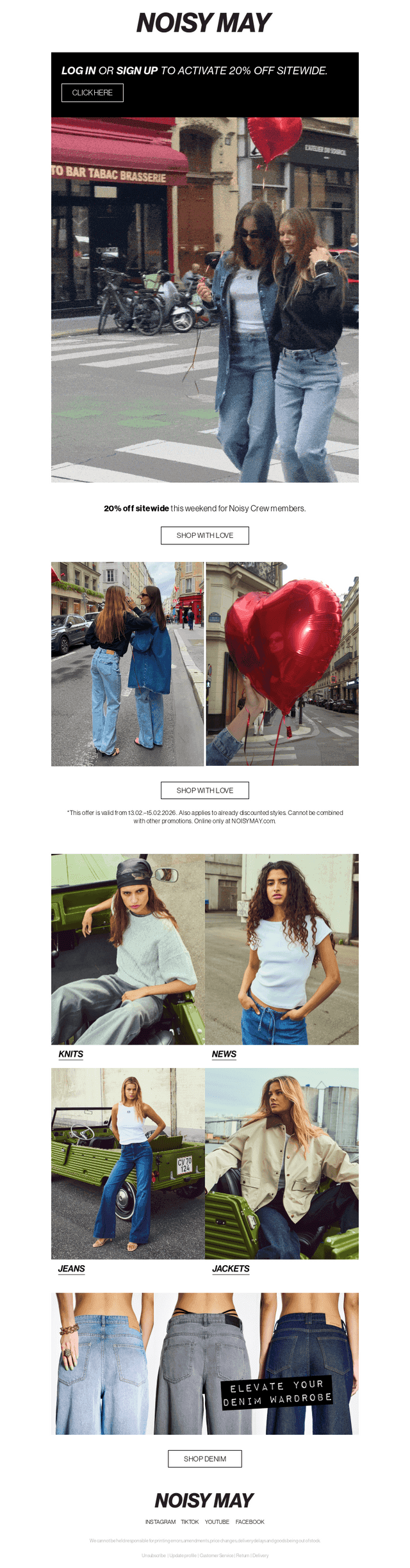 20% Off All Weekend 💌 Subscribers Only