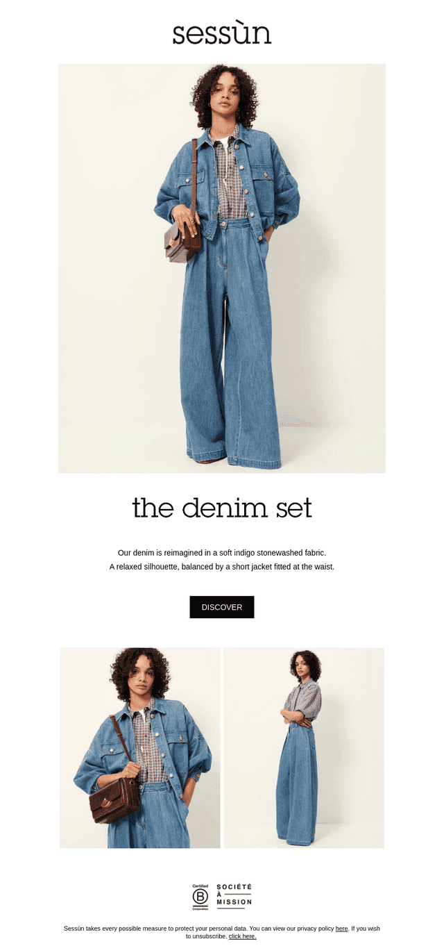 The denim set