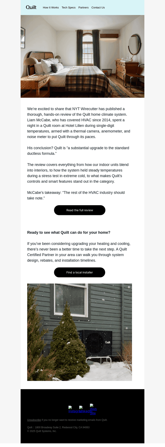 Quilt email from Sat, Feb 14, 2026