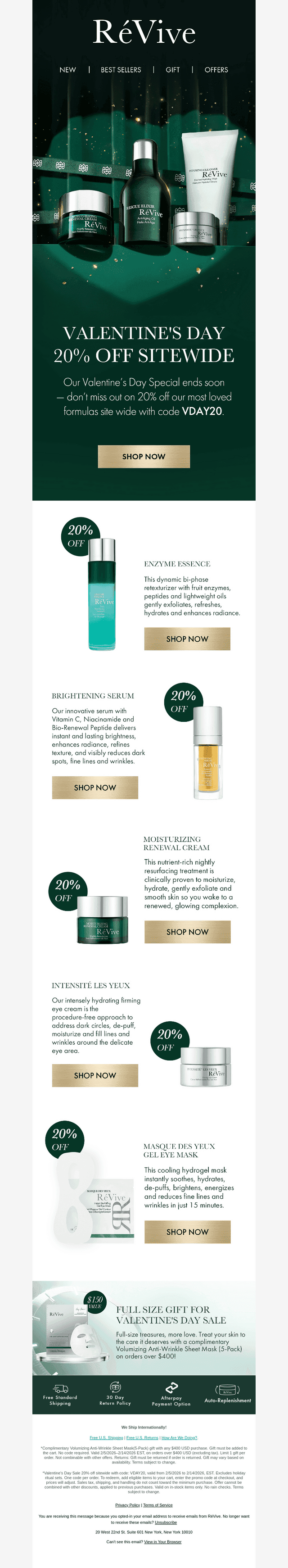 RAVive Skincare email from Sat, Feb 14, 2026