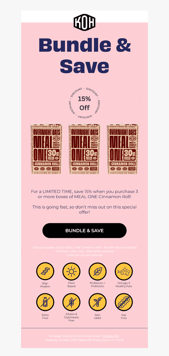 Bundle & Get 15% Off Cinnamon Roll