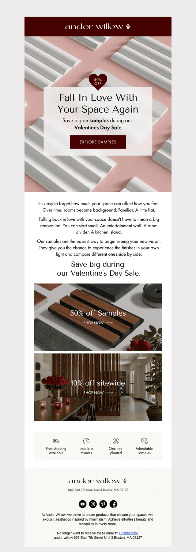 andor willow email from Sat, Feb 14, 2026