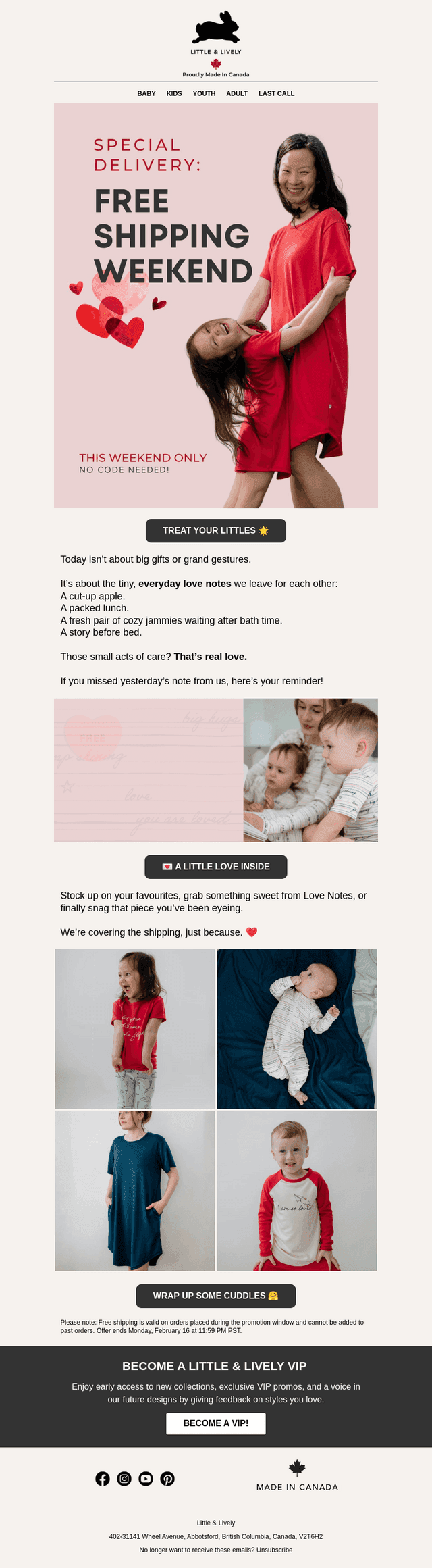 Little & Lively email from Sat, Feb 14, 2026