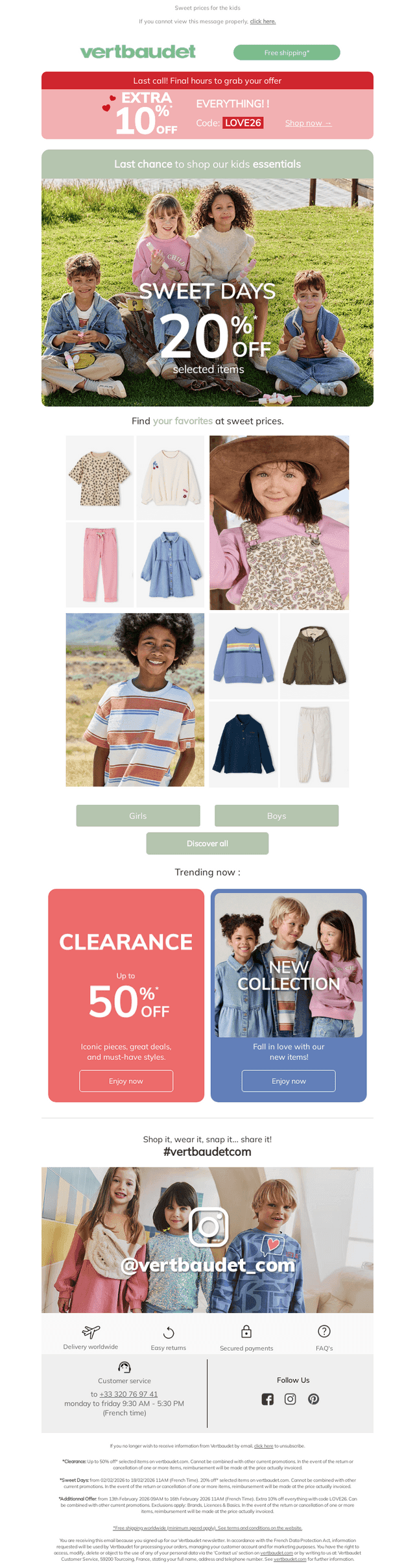 Last Chance | 20% off* our essentials ✨