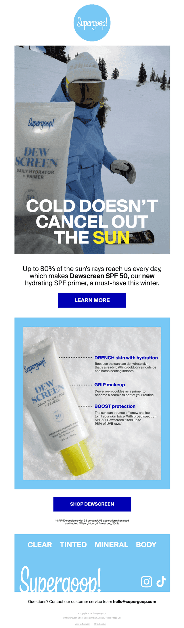 PSA: You still need sunscreen in winter