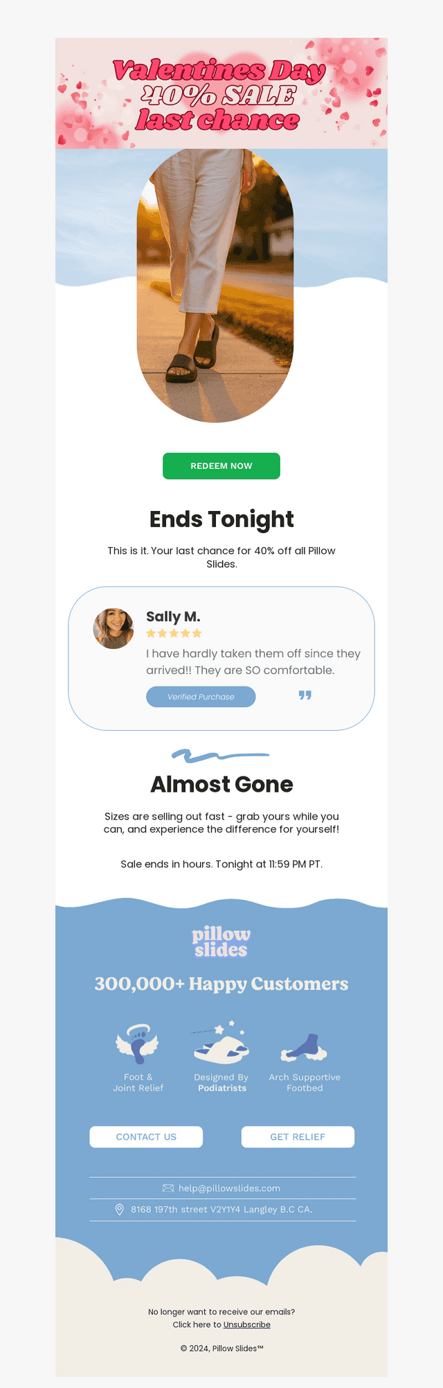 Pillow Slides email from Mon, Feb 16, 2026