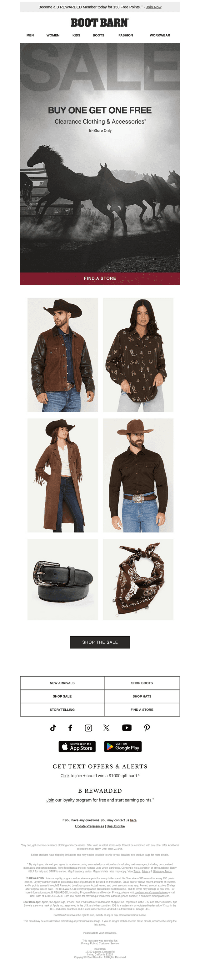 BOGO Free Sale Ends Today