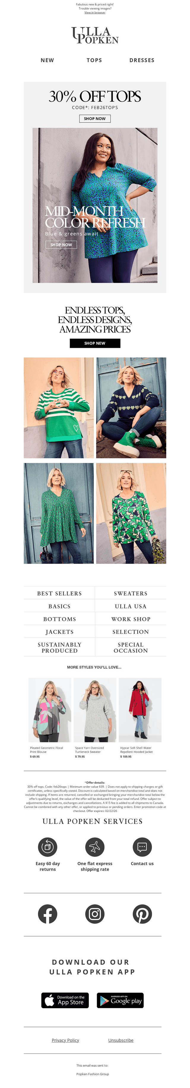 Your Must-Have Tops, 30% Off ✨