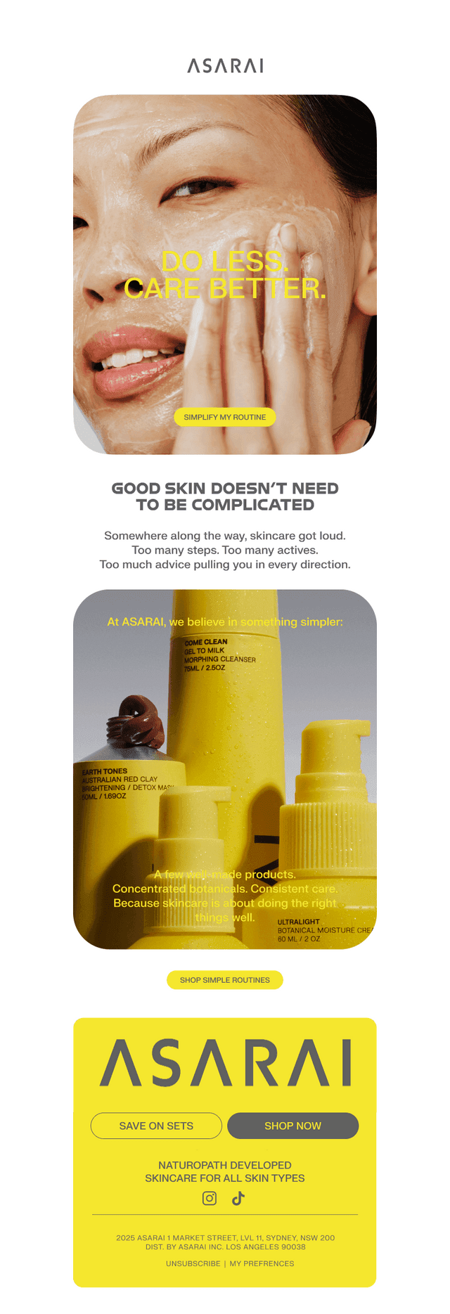 Uncomplicated skincare.