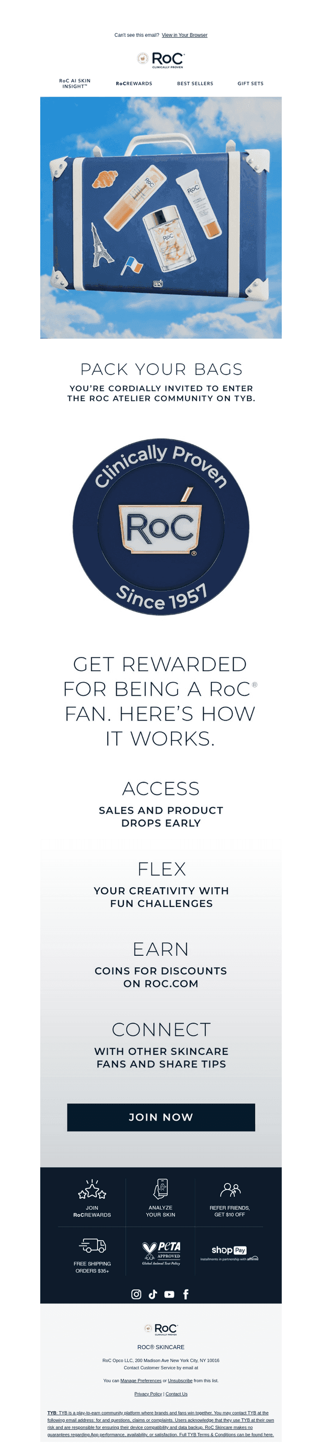 RoC Skincare email from Tue, Feb 17, 2026