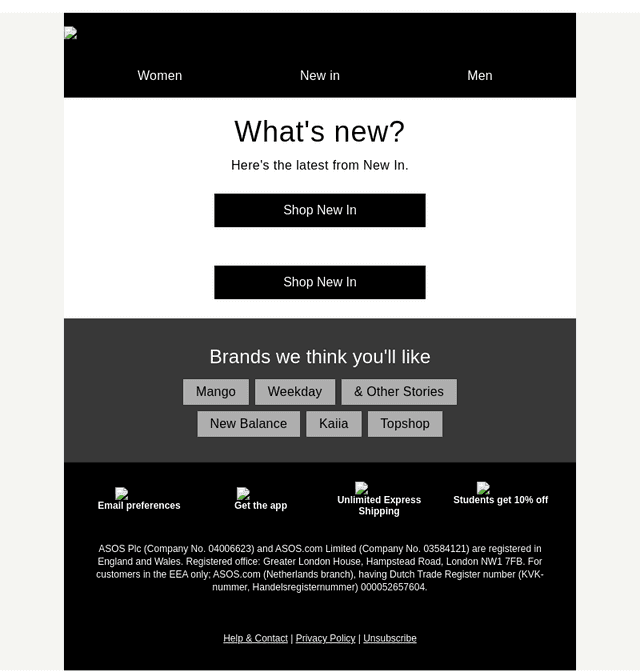 What's new at ASOS