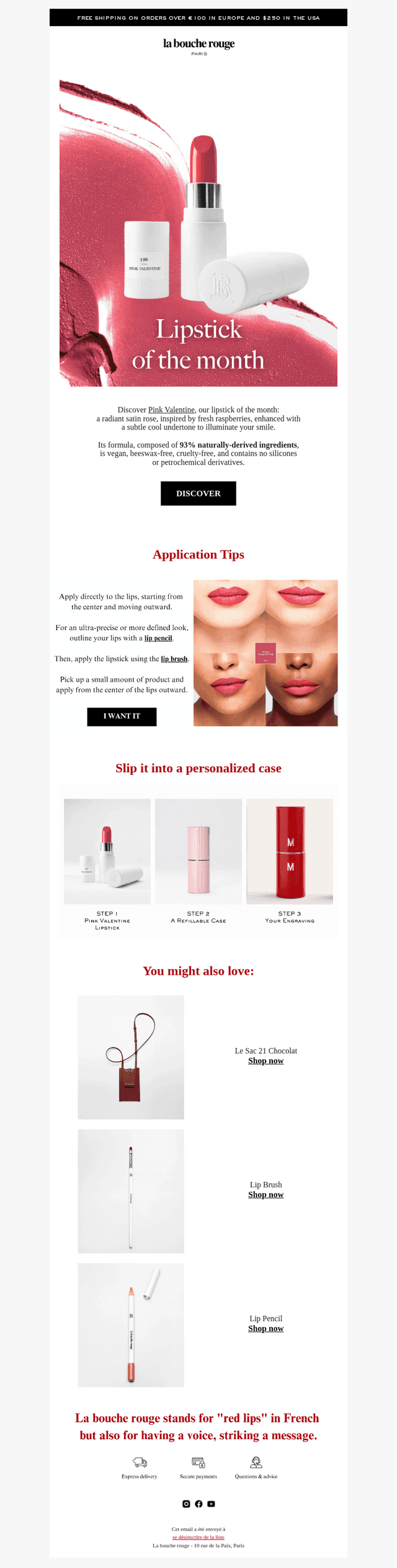 La bouche rouge email from Tue, Feb 17, 2026