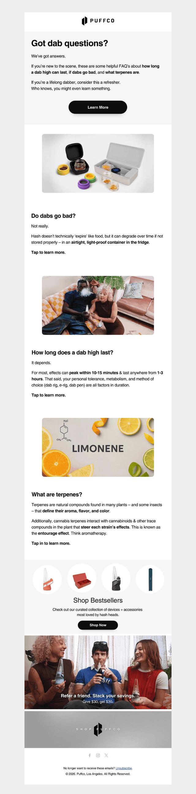 Puffco email from Tue, Feb 17, 2026