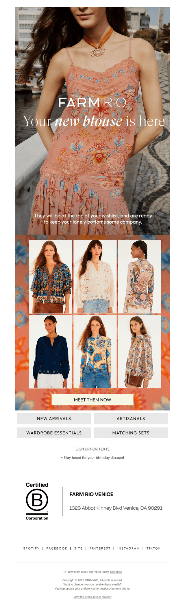 Your new blouse is here