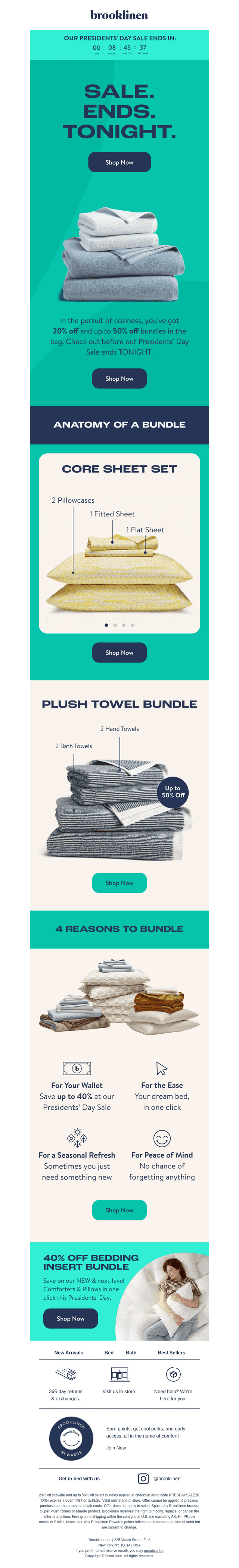 FINAL HOURS. Get a whole bed for HALF OFF NOW