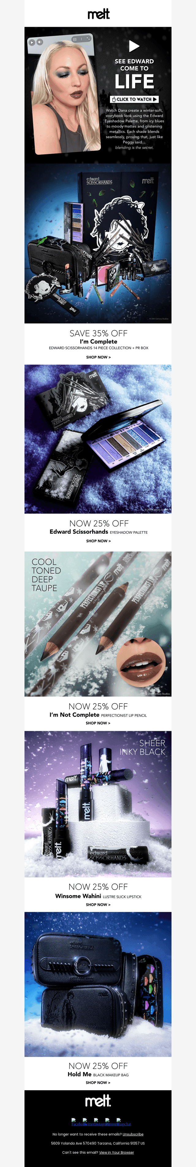 Melt Cosmetics email from Thu, Feb 19, 2026